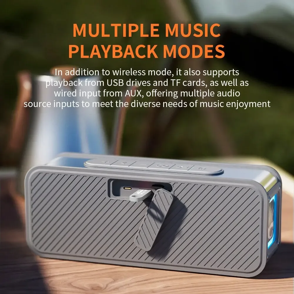 Cyboris S15 Outdoor IPX6 Waterproof Subwoofer 60W High-power Portable Wireless 3D Stereo Bluetooth Speakers With Bass TWS Series 3