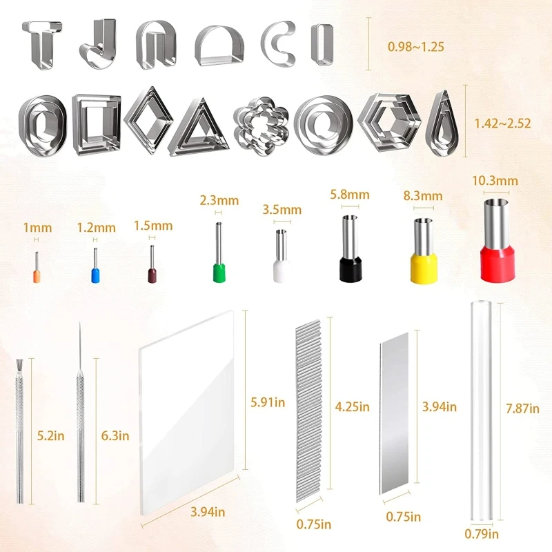 165pcs Polymer Clay Earring Making Tools DIY Clay Earring Cutters Drop shipping