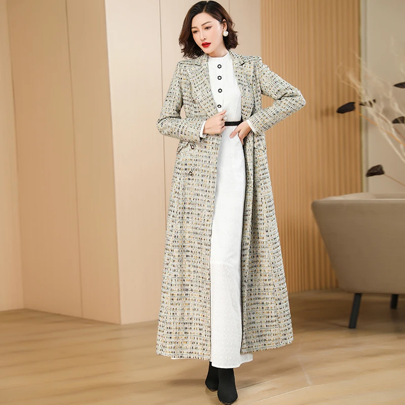 Winter Wool Long Coat England Style Casual Jacket Wool & Blends Women  Overcoat Vintage Runway Elegant Double Breasted Buttons - AliExpress  200000345