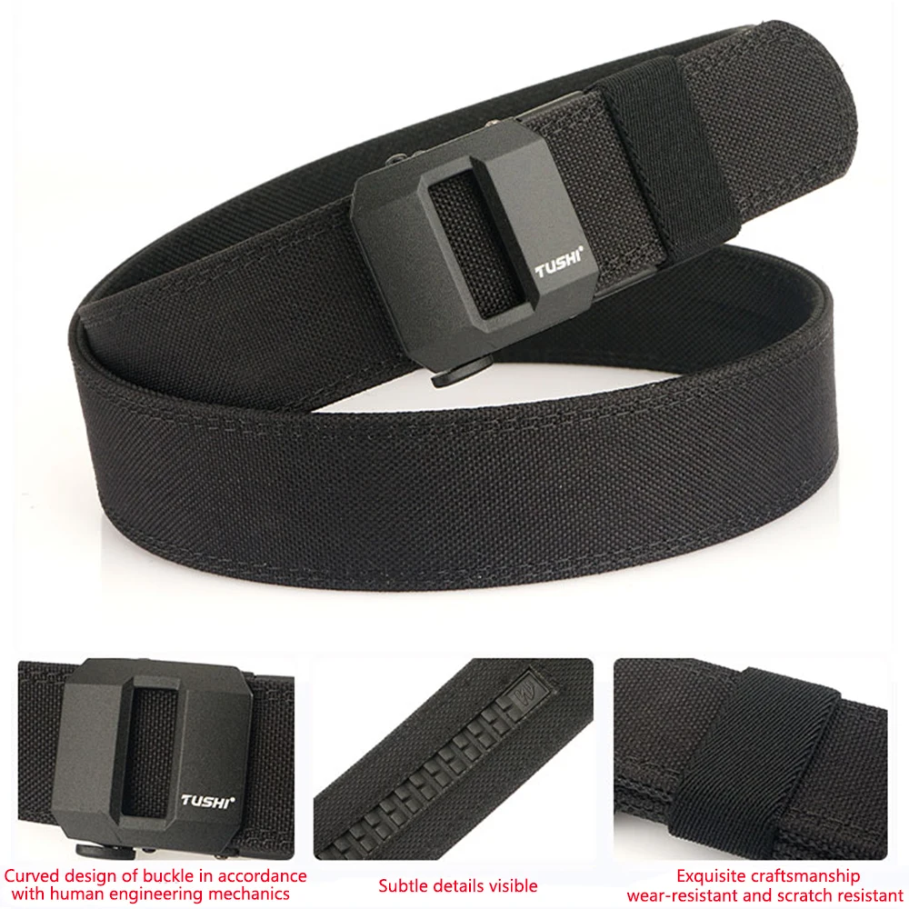ALPTACTICS Harter taktischer Gürtel für Männer, Metall-Automatikschnalle, IPSC-Gürtel, 1100D-Nylon, Militärgürtel, Outdoor-Sportgürtel, männlich – Detail 12