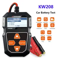 KONNWEI KW208 12V Car Battery Tester Motorcycle 100-2000CCA Cranking Charging Circut Tester Battery Analyzer Lead Acid Battery 1