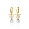 Boucles d'oreilles circulaires pour femmes, Vintage, Punk, Baroque, perles, Clip d'oreille en acier inoxydable, bijoux pour femmes, Imitation de perles, cadeau Mujer