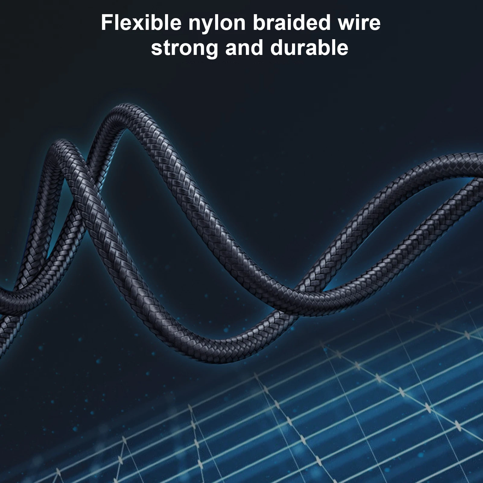 Charger Cable Fast ChCable With Emarker Chip 20V/5A Double-Head Nylon Braided Type C Data Cable For