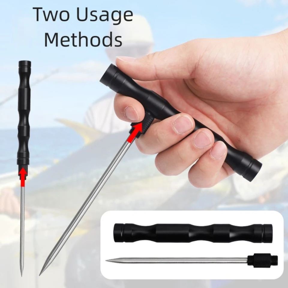 thumbnail image 2 of Fish Venting Tool Stainless Steel Needle Aluminum Alloy Reducing Air Pressure Tool Detachable For Saltwater Fishing, Pliers & Tools - Canada 2 of 12