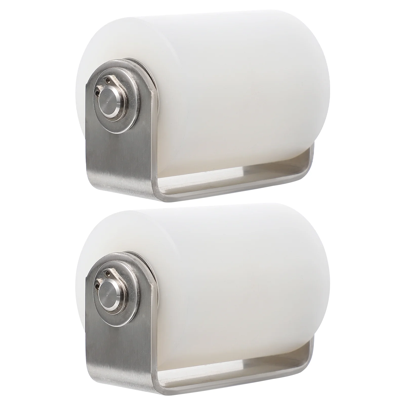 

2pcs Slide Gate Guide Roller Rolling Gate Roller Nylon Roller with Wheel Stand