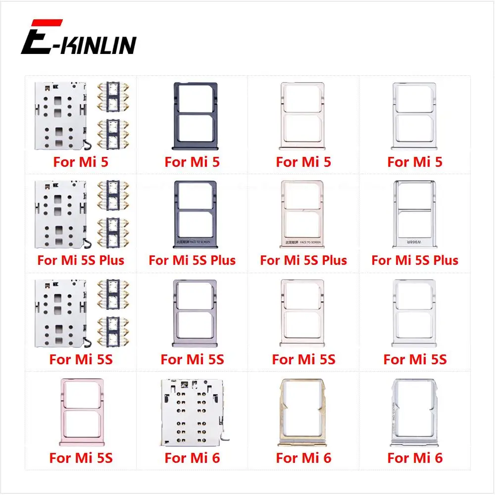 Sim Micro SD Card Socket Adapter Container Connector Holder Slot Tray Reader For XiaoMi Mi 6 5 5S Plus