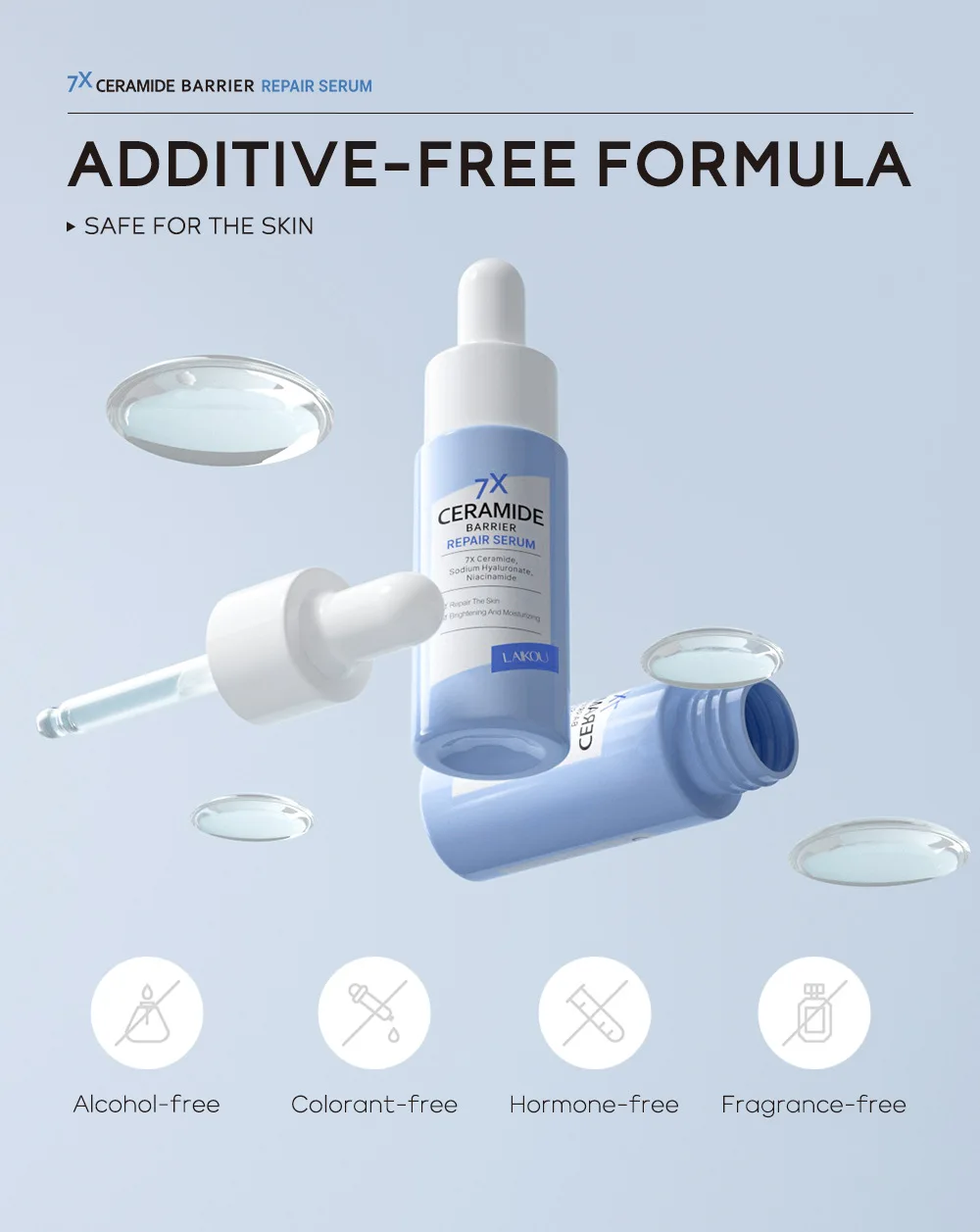 سيروم إصلاح حاجز LAIKOU-Ceramide ، مكثف ، حاجز جلد...