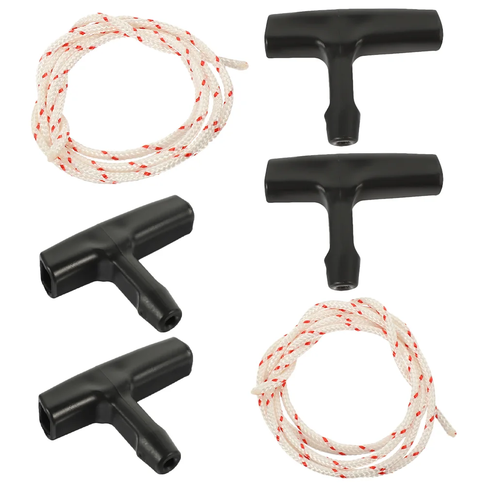 2 Sets Drawstring Rope Door Knobs Attic Ladder Parts Garage Cable Replacement Kit Pull