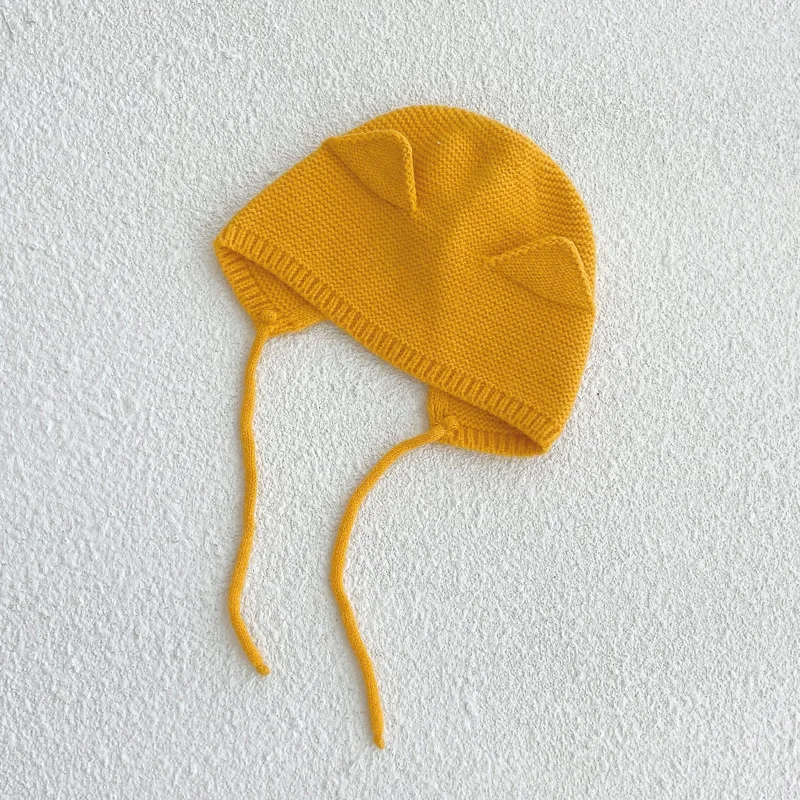 0-4Years Baby Hat Autumn Winter Ear Rabbit Knitted Kid Hat Baby Girls Kids Boys Cute Wool Hat Kids Accessories Newborn