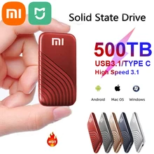  Xiaomi Mijia SSD 500GB Flash Hard Drive External Type-C High Speed USB3.1 2TB 4TB SSD Storage Portable HD Hard Disk For Laptop 