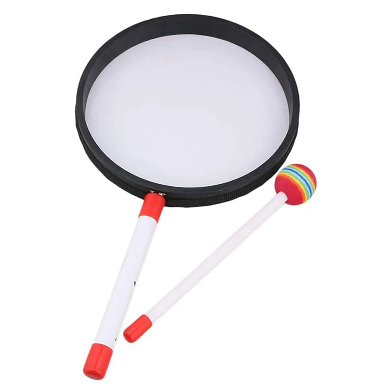 

20Pack 8Inch Lollipop Drum With Mallet Rainbow Color Music Rhythm Instruments Kids Baby Children Playing Toy