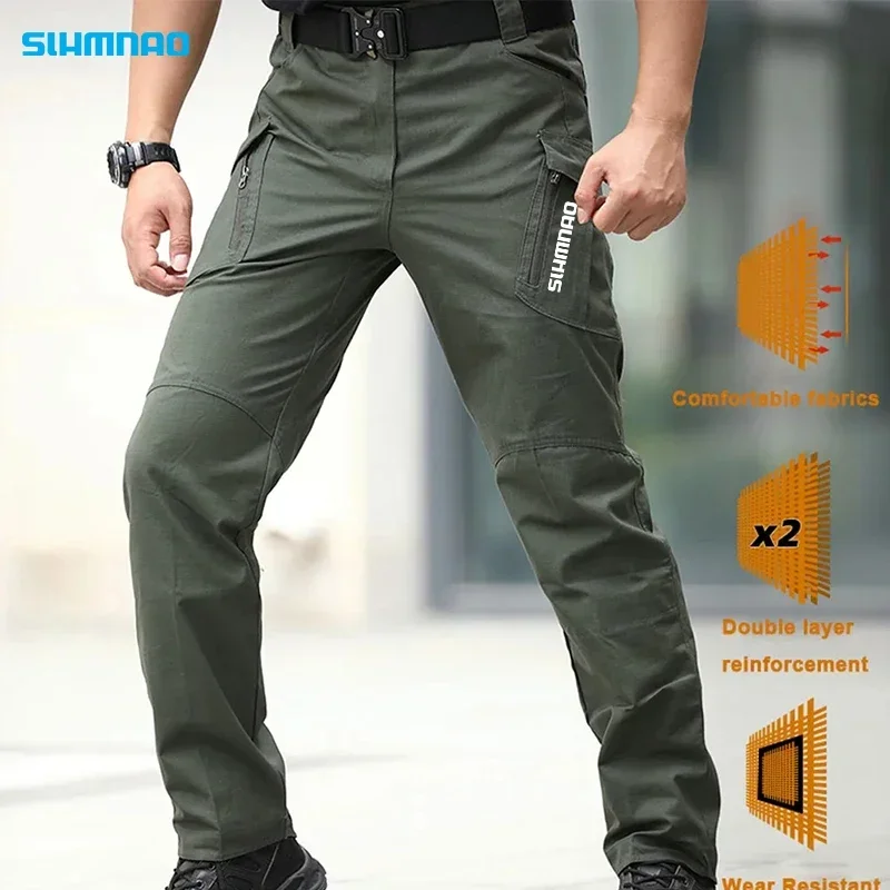 Spring/Summer Waterproof Fishing Pants Tactical Pants Mountaineering Training Clothes Multi Pocket Hunting Tactical