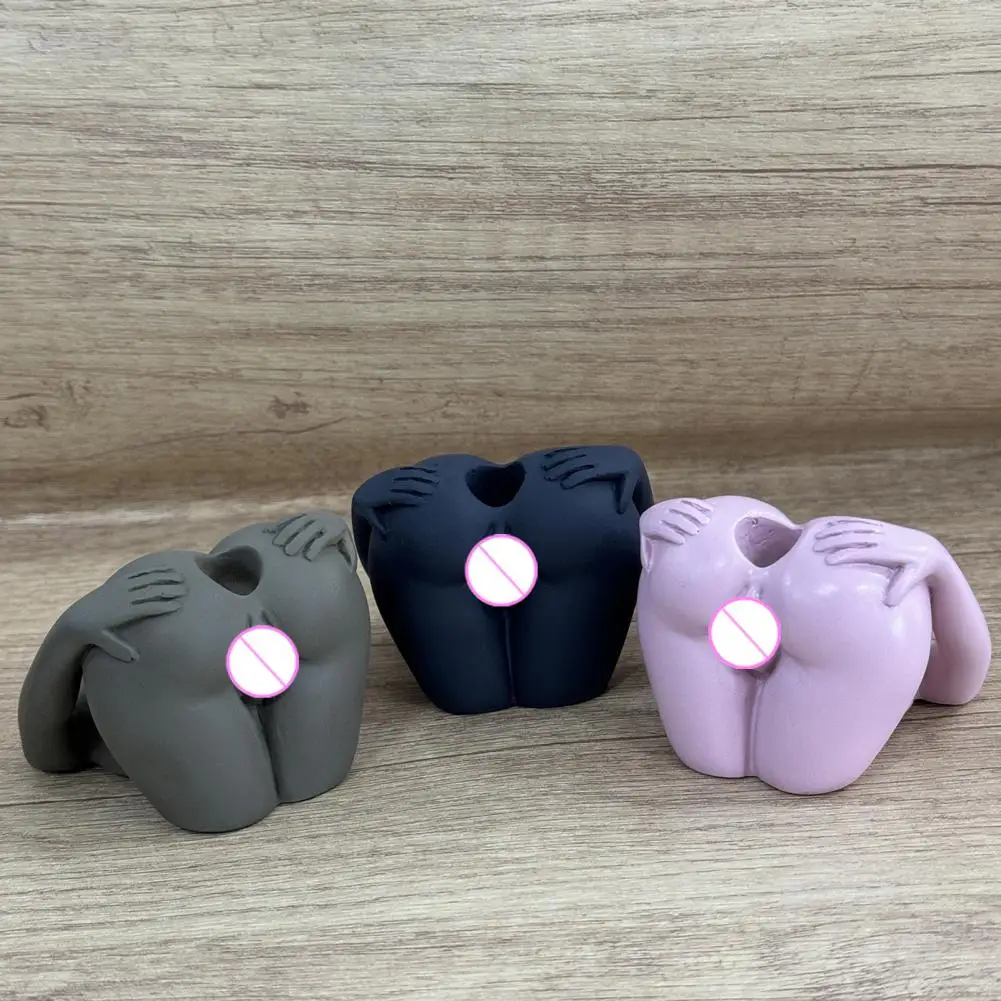 Sexy Ass Pen Holder 3D Funny Ass Pencil Pen Stand Synthetic Resin Butt-shaped Holder Desk Organizer Office Home Decor pen holder desk organizer pen and brush holder