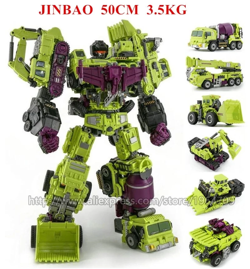 thumbnail image 1 of Jinbao 5 In 1 45 cm Big Transformation Predaking Toys Anime Devastator KO G1 Robot Action Figure Model Boy Children Kid Gift, 1 of 2