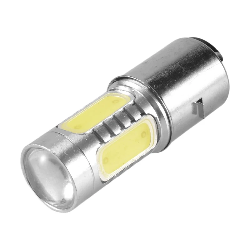 12V BA20D H6 4 COB LED White Bulb Light For Motorcycle Bike Moped ATV Headlight YDH