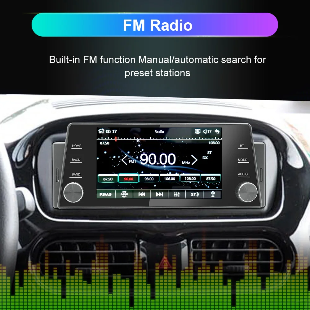  VIGORTHERIVE Car Radio Stereo 520 Bluetooth Auto Radio