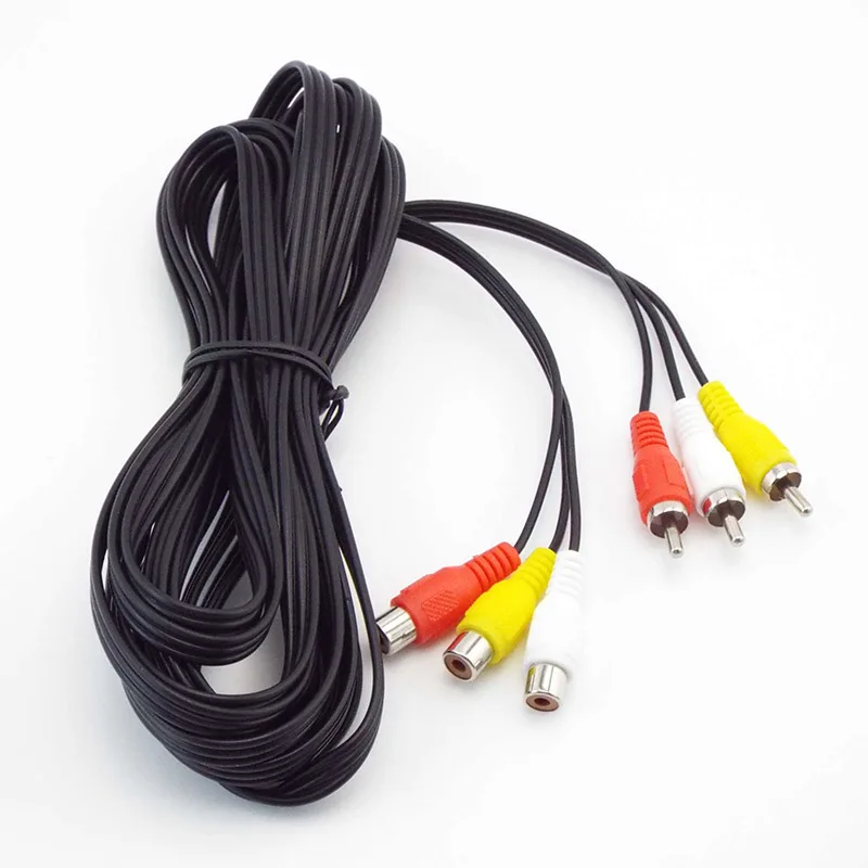 Cavo Prolunga RCA Auto 10FT/3M Con Alimentazione - Maschio A Femmina AV - Screentronics