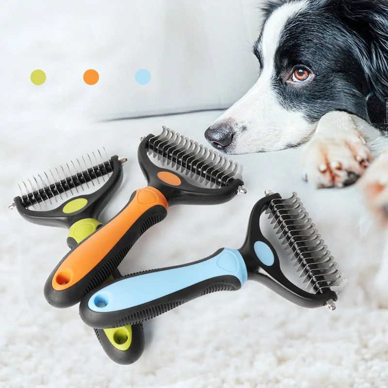 Pets Fur Knot Cutter Dog Grooming Shedding Tools Pet Cat Hair Removal