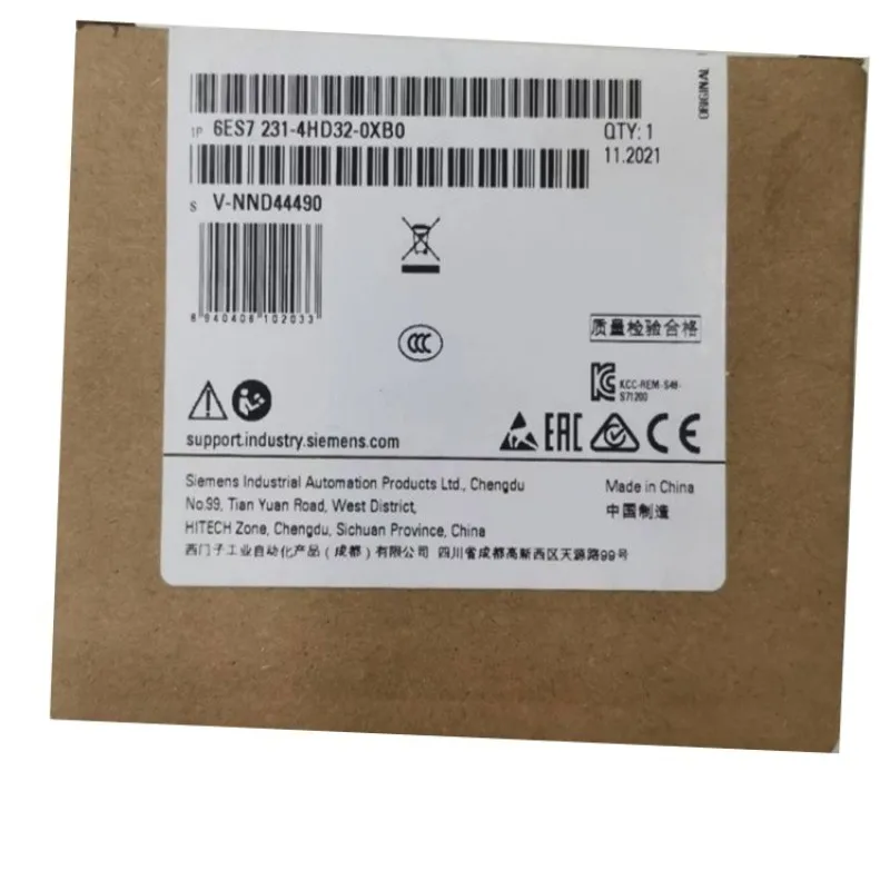 

Совершенно новый оригинальный 6ES7 231-4HF32-0XB0 6ES7231-4HD32-0XB0 SM1232