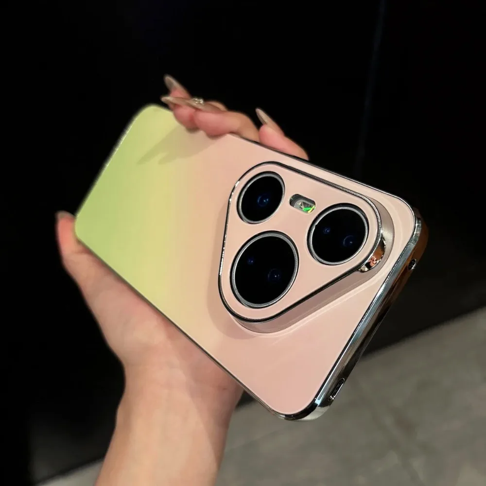 Matte Gradient Plating AG Shock Absorption Case with Instant Color Change