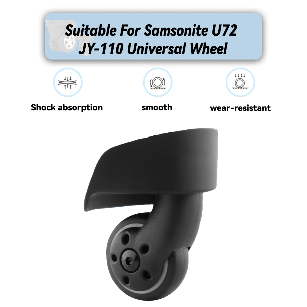 

For Samsonite U72 JY-110 Universal Wheel Replacement Suitcase Rotating Smooth Silent Shock Absorbing Wheel Accessories Wheels