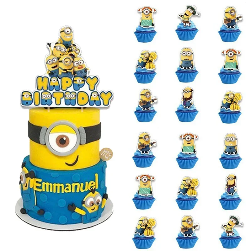Minions Cake Toppers Cartoon Cupcake Wrapper Happy Birthday Cake Decor Party Supplies for Kids Birthday Baby Shower Decoration - AliExpress 26 minions-cake-toppers-cartoon-cupcake-wrapper-happy-birthday-cake-decor-party-supplies-for-kids-birthday-baby-shower-decoration-aliexpress-26