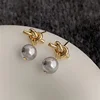 Boucles d'oreilles en perles classiques simples et légères, mode sud-coréenne, cadeau de fête d'anniversaire, bijoux pour femmes, nouvelle collection 2023