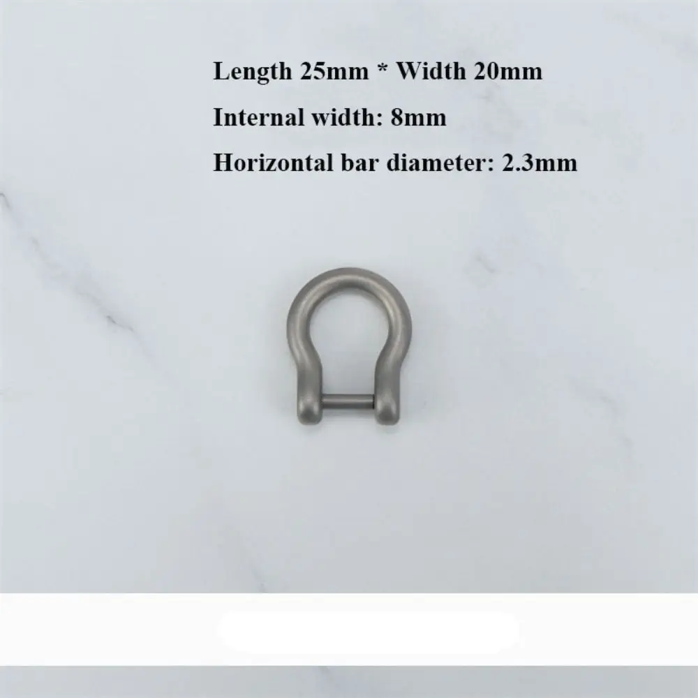 Premium Titanium Alloy Horseshoe Buckles - Versatile Outdoor Keychain Hooks