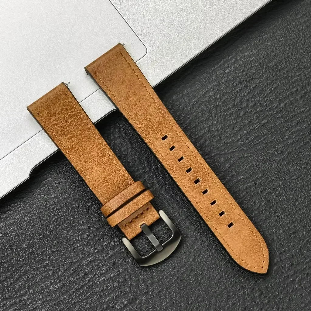 Premium Leather Watch Strap - 20mm & 22mm Replacement Bracelet