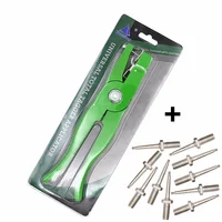 Metal Ear Tag Pliers and 10 Pcs Ear Tag Needles Identification Applicator Tool for Animal Swine, Cow, Sheep, and Rabbits 1
