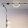 H6mm Ultra Thin Magnetic Track Light System 48V Living Room Ceiling Mount LED Ceiling Magnet Rail Lamp Spotlight Chandelier 6