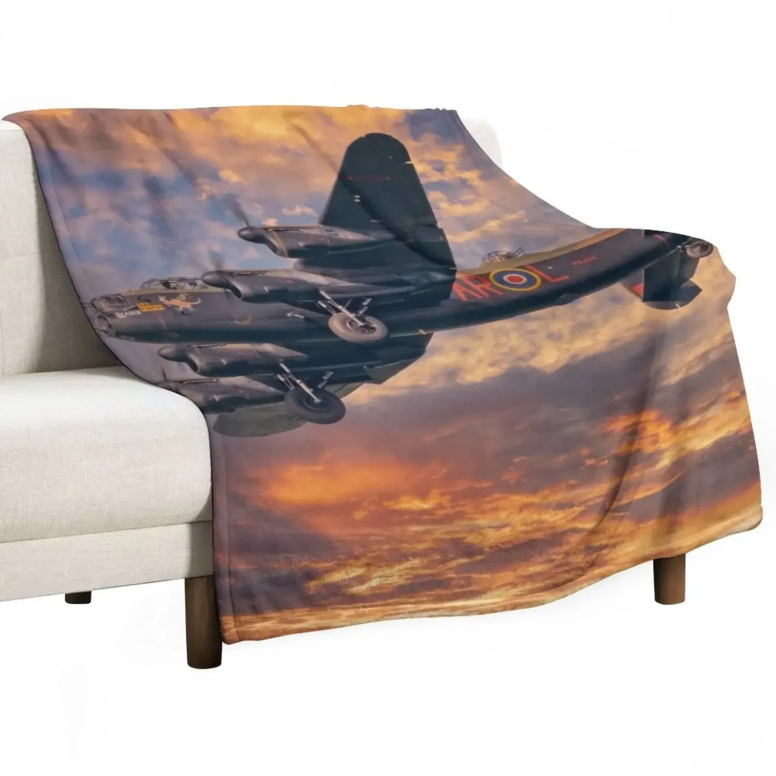 

Lancaster Bomber Throw Blanket warm for winter Stuffeds Blankets