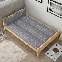 Wood Material Pet Camp Bed Dog Kennel Winter Warm Dog Bed Four Seasons General Large Dog Kennel Cushion Removable and Washable