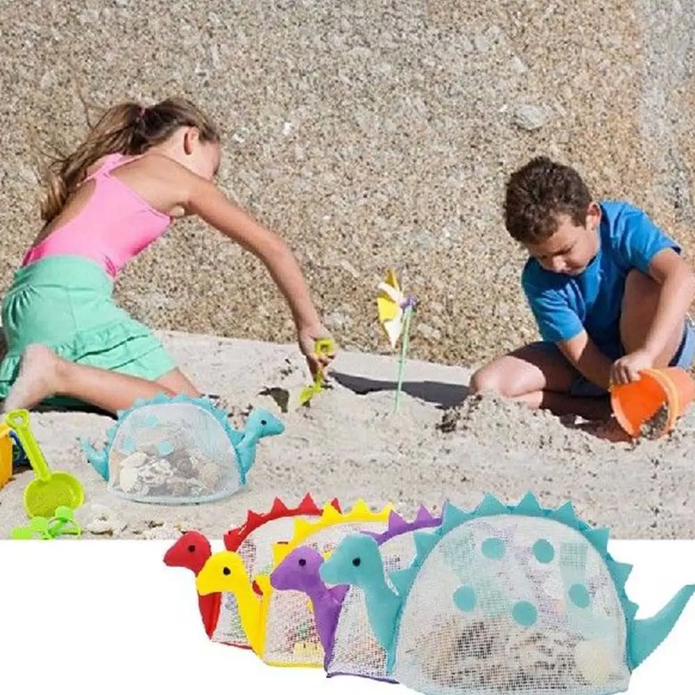 

shaped Outdoor Sundries Organizers Foldable Kids Shell Containers Mesh Beach Bag Toys Storage Bag Children Shoulder Bag