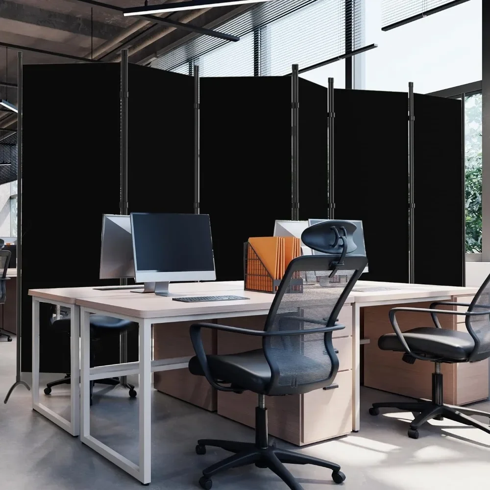 6 Panel Room Divider, Folding Privacy Screen Wall Dividerds for Room Separation, Freestanding Partitions for Home Office