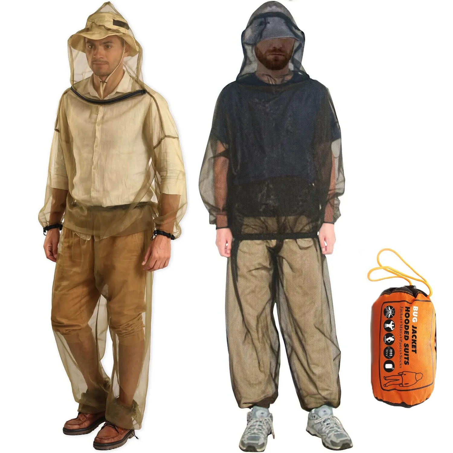 남쪽에서 동쪽으로 모기복 - 벌레, 파리, 모기로부터 야외 보호를 위한 후드가 ..