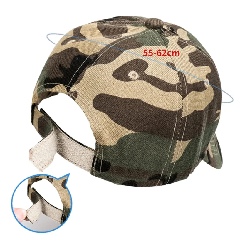 Adjustable Camouflage Tactical Cap Unisex Outdoor Sports Sun Protection Hat Baseball Hat Military Training Camo Cap Hunting