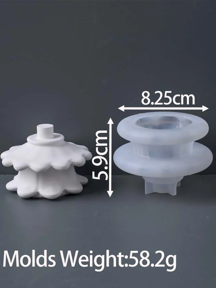 النمط الأوروبي شمعة حامل قالب من السيليكون لتقوم ب...