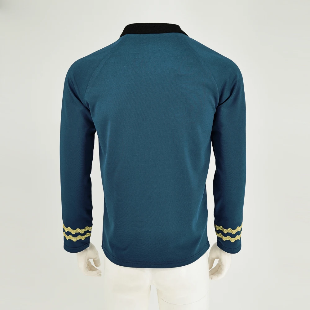 Cosplay TOS Captain Kirk Spock Starfleet Tops for Men's Coat Halloween Party Prop