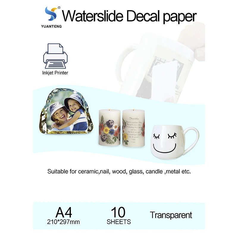 A4 Inkjet Water Slide Transfer Decal Paper ( 20 Cl... - Grandado