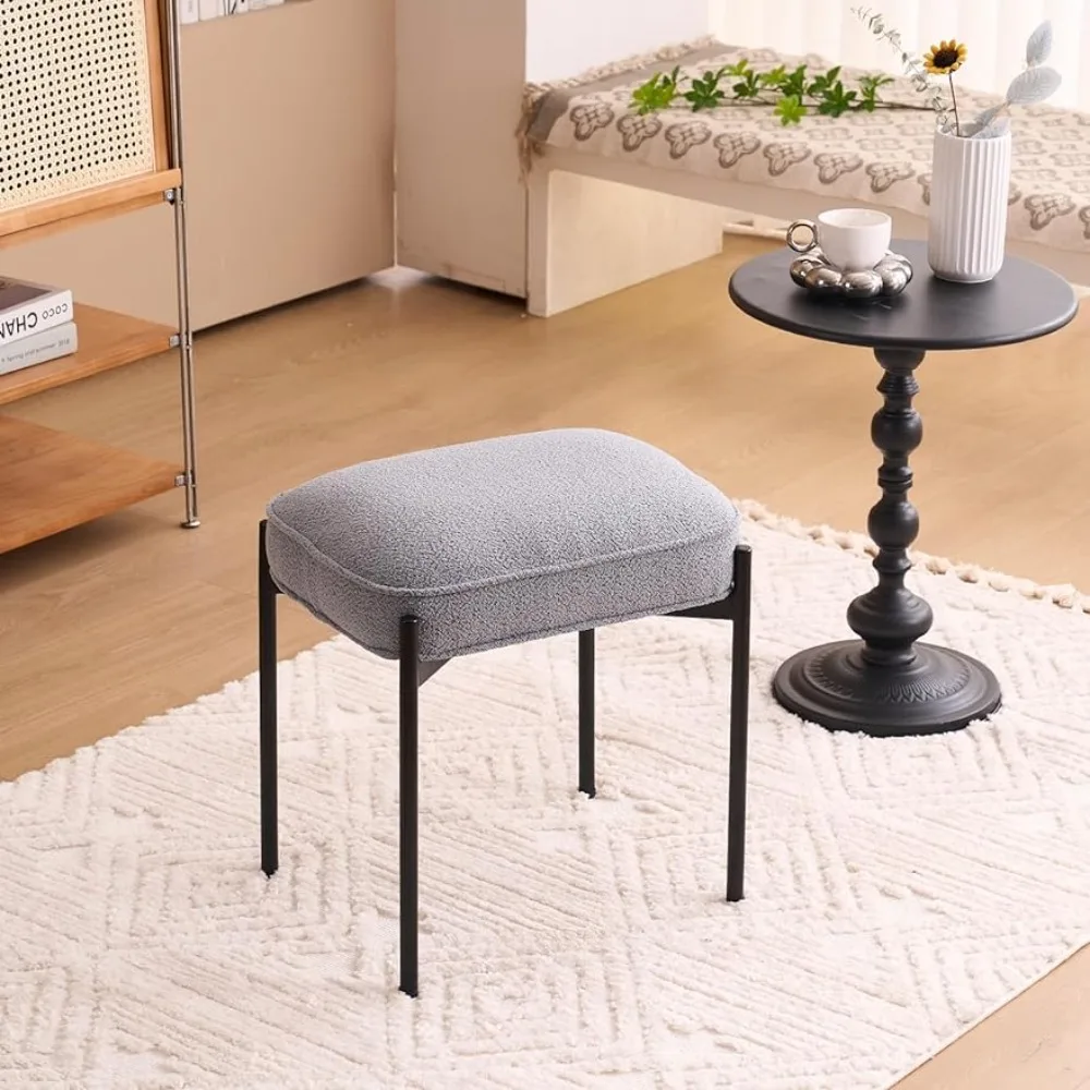 

Foot Stool Living Room Grey Hallway Ottoman Office Foot Rest Furniture Stools & Ottomans Chair Footrest Puff Home