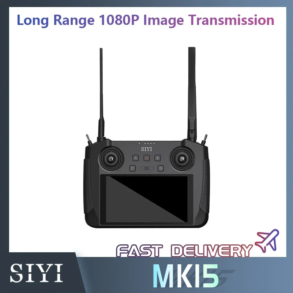 

SIYI MK15 миниатюрная портативная радиосистема с передатчиком и дистанционным управлением, экран 5,5 дюйма, HB, 1080p FPV, 15 км, ОС Android, 2 Гб ОЗУ, 16 Гб ПЗУ