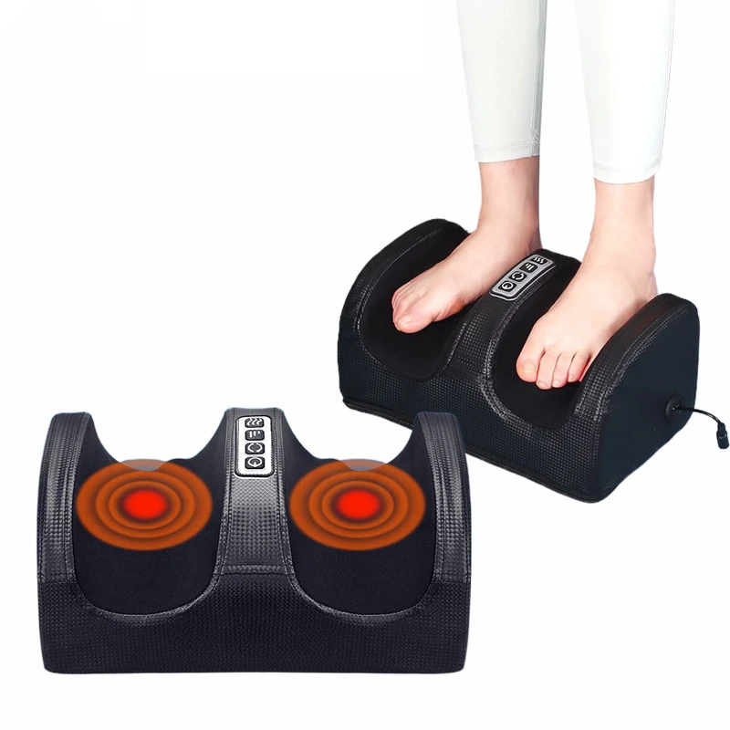 

Electric Foot Massage Deep Muscles Shiatsu Therapy Relax Health Care Infrared Heating Body Massager Heat Kneading Roller Salud