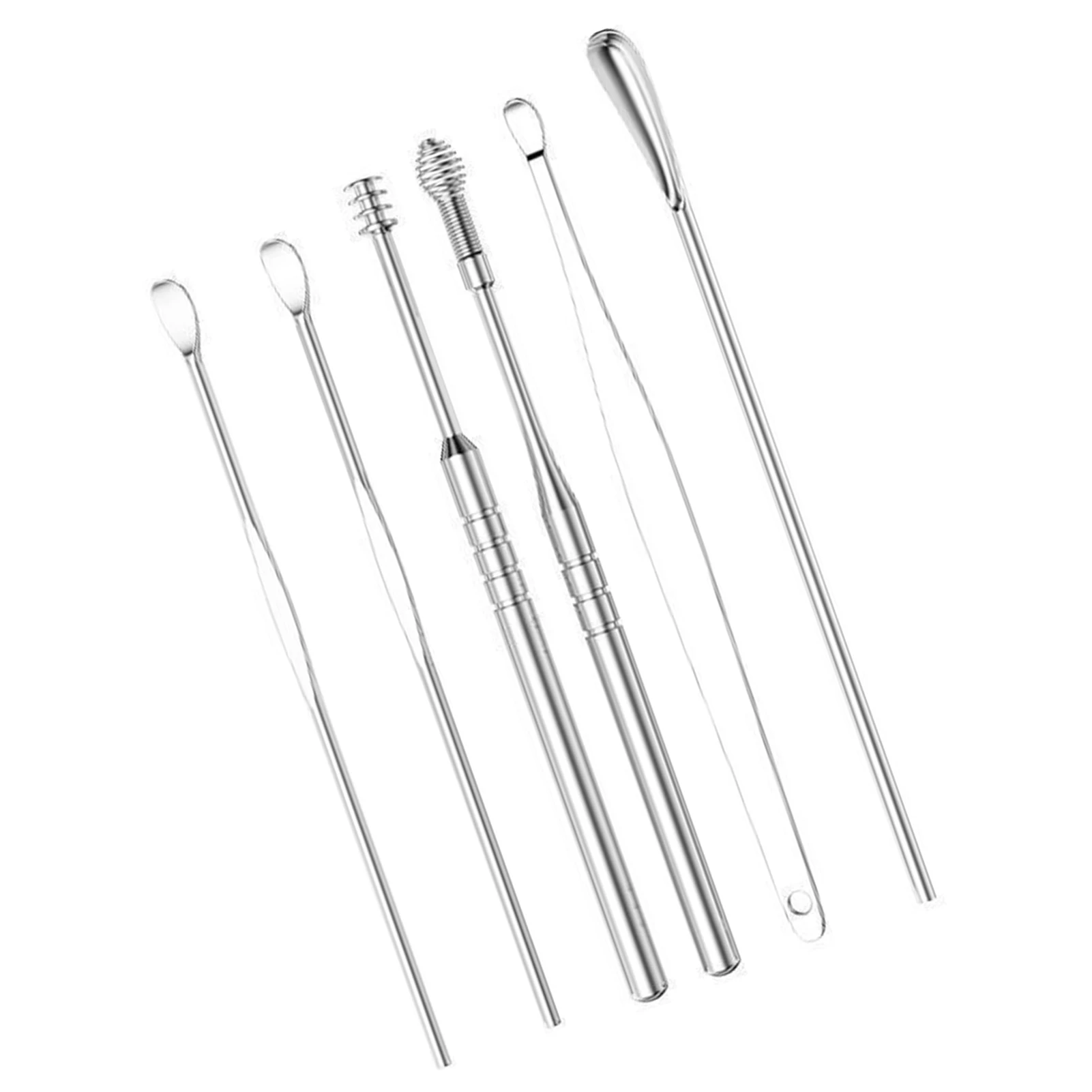 6pcs Ear Pick Earwax Removal Kit Safely and Gently Cleaning Ear Canal