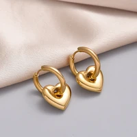 Olivia Heart Star Hoop Earrings 3