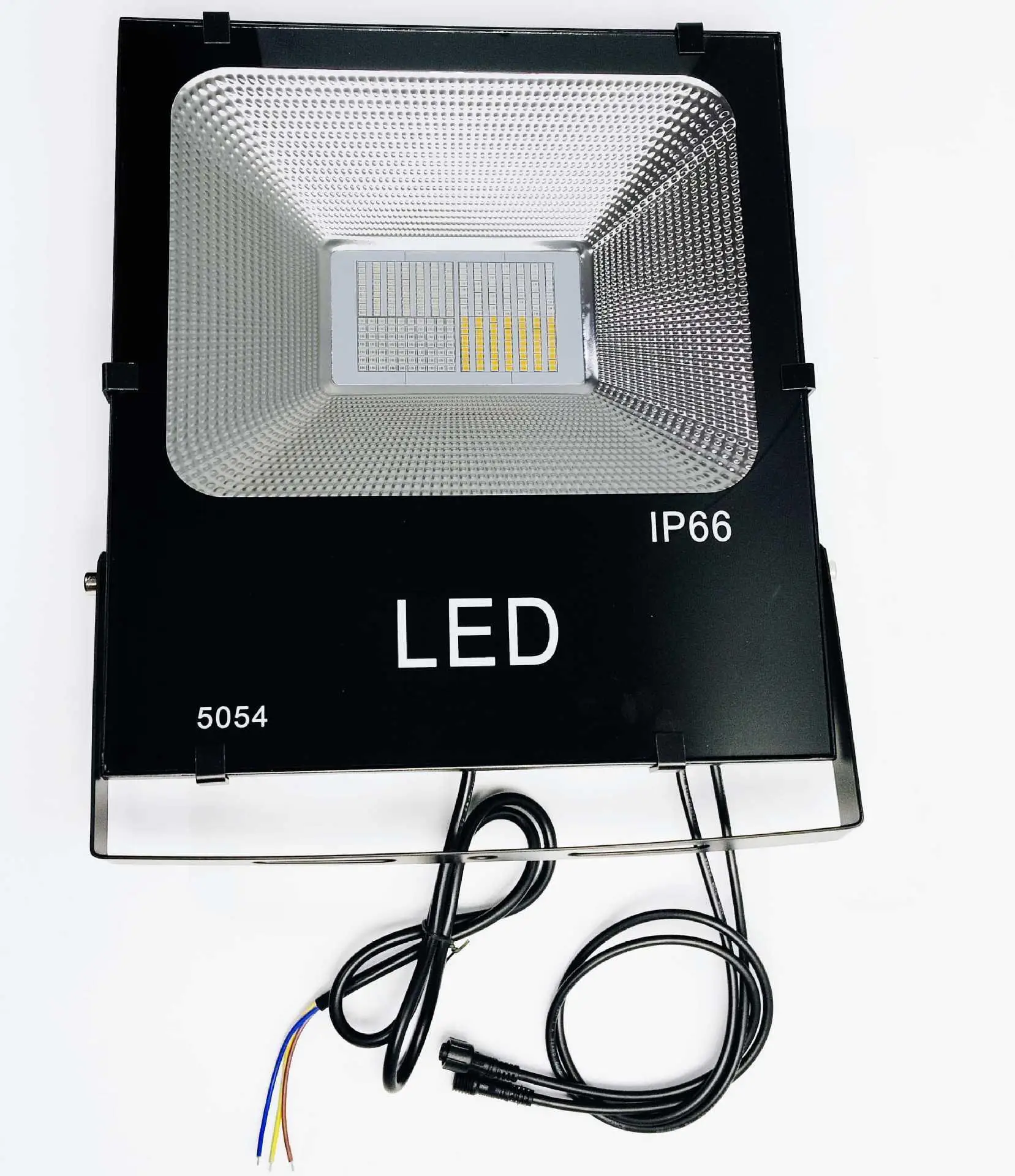 30W-200W RGB/RGBW DMX512 LED 투광등 AC85-265V 입력 블랙 케이스 IP67