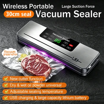 Strong Suction USB Rechargeable Portable Vacuum Sealer for Food Storage 1