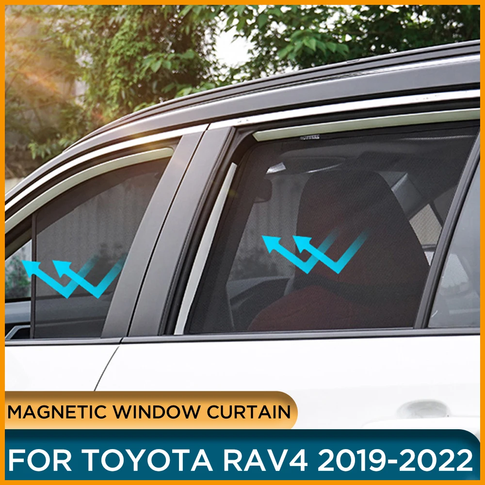 Car Side Window Sunshade Curtain For Toyota Rav4 2022 2021