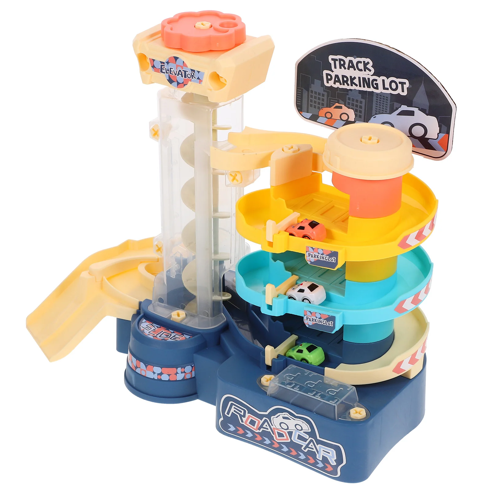 

Kids Toys Parking Lot For Girls Color Box Garage Track Children Interesting Model Toddler