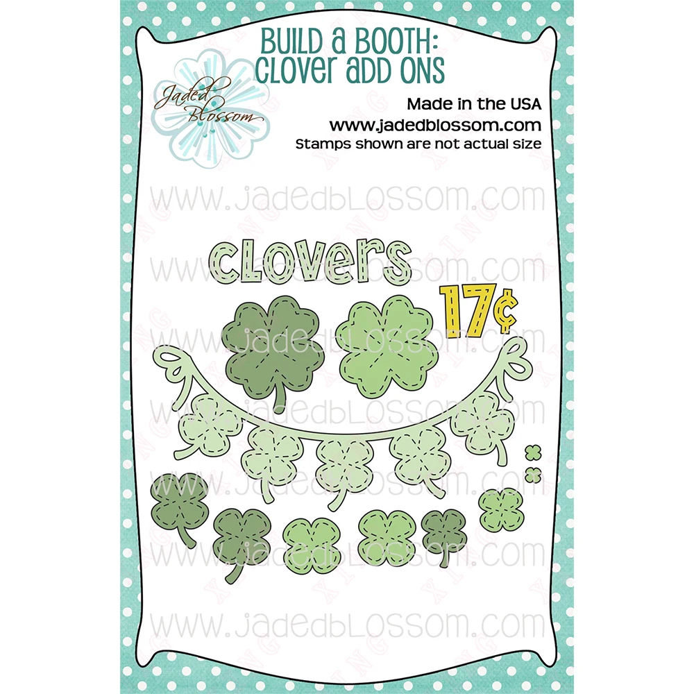 

Build a Booth Die: Clover Add Ons New Metal Cutting Dies Scrapbook Diary Decoration Embossing Template Diy Handmade Craft Molds